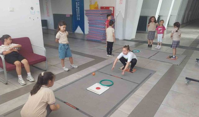 Minikler farklı spor branşlarını keşfediyor