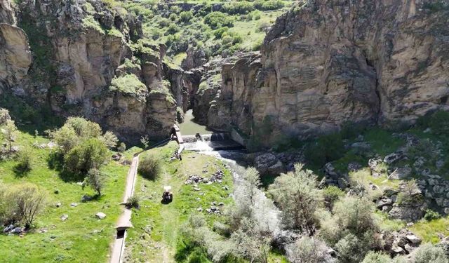 Niğde’nin saklı cenneti ’Dipsiz Kanyon’ havadan görüntülendi