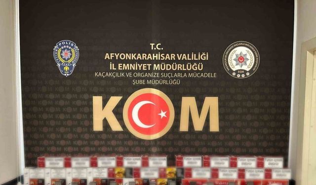 Polis kaçak sigara ele geçirdi