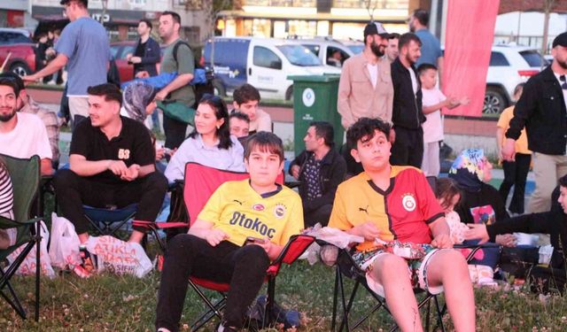 Rize sahilinde dev ekranda Euroleague finali heyecanı