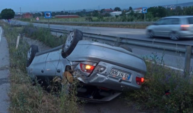 Samsun’da otomobil takla attı: 1 yaralı