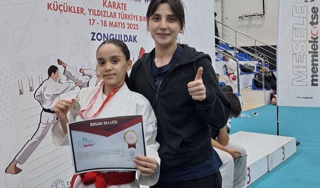Sarıgül karatede Türkiye ikincisi oldu