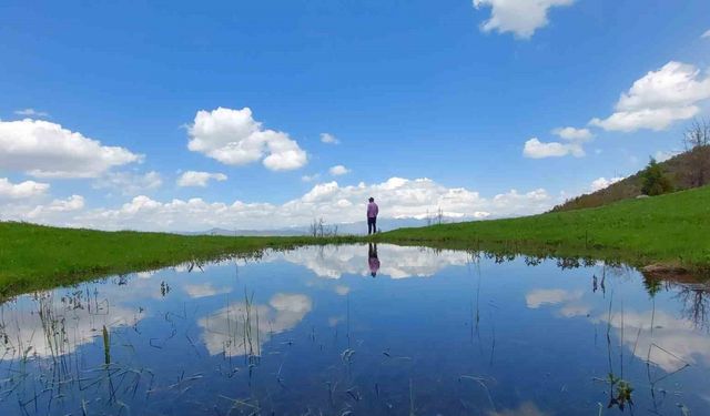 Şehrin stresinde bunalanlar Çimen Dağları’nda nefes aldı