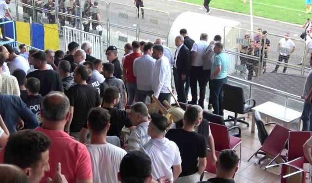 Siirt’te olaylı maç