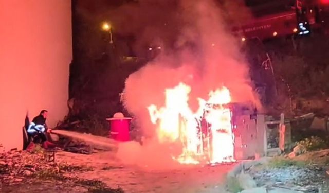 Sinop’ta kümes yangını