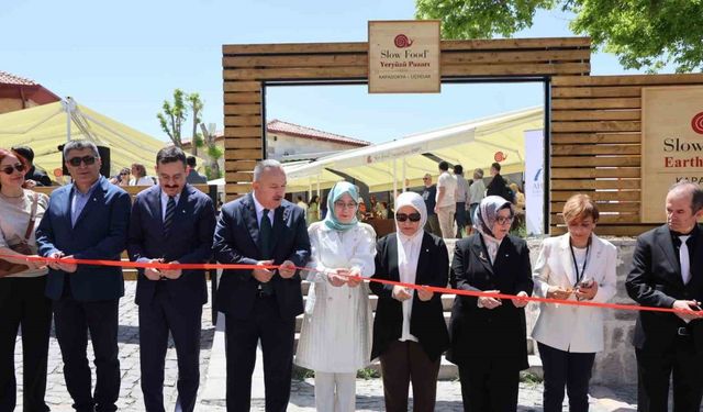 ‘Slow Food’ Kapadokya yeryüzü pazarı açıldı