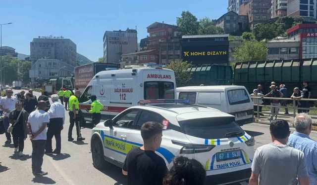 Zonguldak çevre yolunda feci kaza; 80 yaşındaki yaya ağır yaralandı
