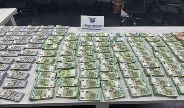 900 bin euro ve 500 bin doları Bulgar gümrüğüne yakalattı