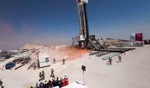 Gabar’da sondaj kulesinde patlama senaryosu gerçeğini aratmadı