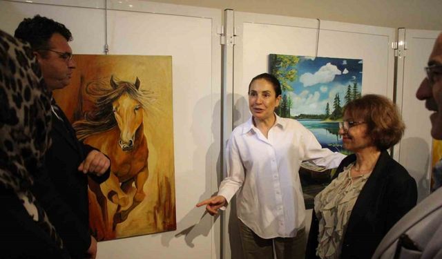 Ruh sağlığı hastalarının el emeği göz nuru eserleri sergilendi