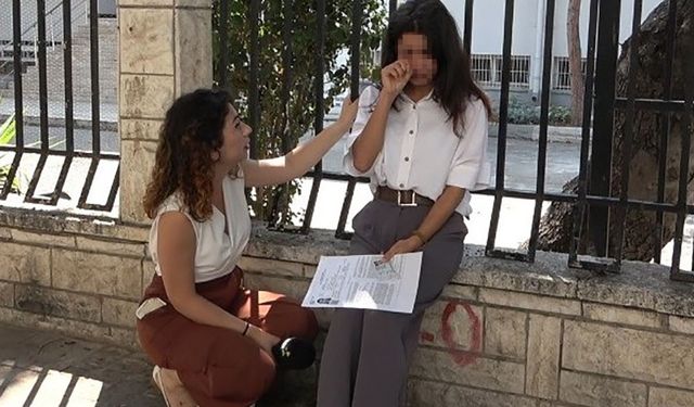 Mersin'de bir öğrenci sınava yetişemeyince göz yaşı döktü