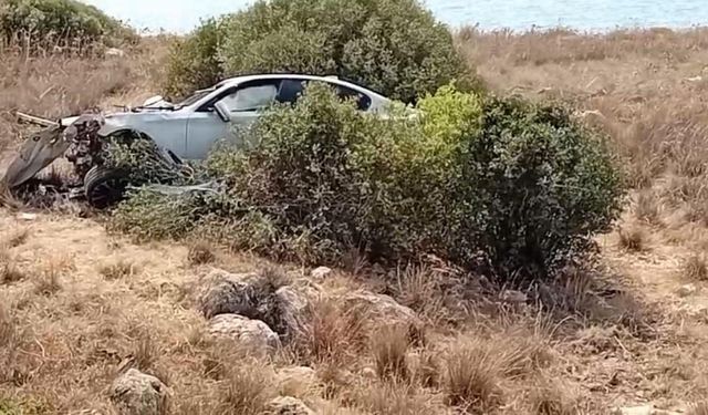 Mersin'de otomobiliyle kaza geçiren polis, hayatını kaybetti