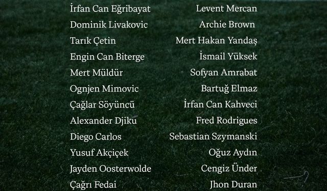 Fenerbahçe’nin Portekiz kampı kadrosu belli oldu