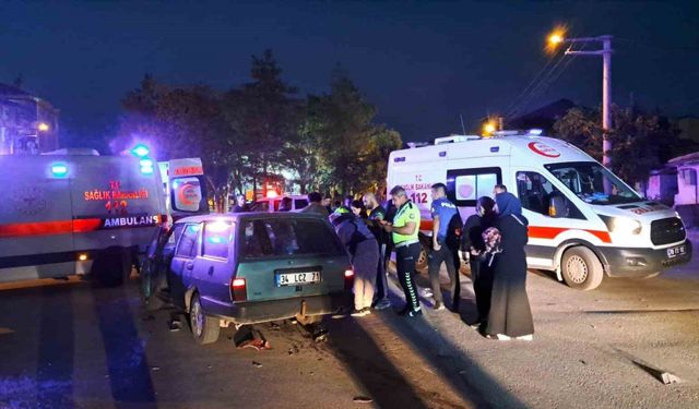 Karaman’da otomobil ile motosiklet çarpıştı: 2 yaralı