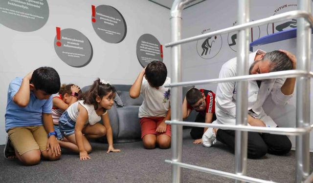 Mersin’de çocuklara afet eğitimi
