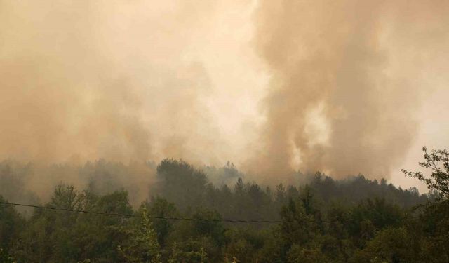 Yoğun dumanlar havadan müdahaleyi zorlaştırıyor