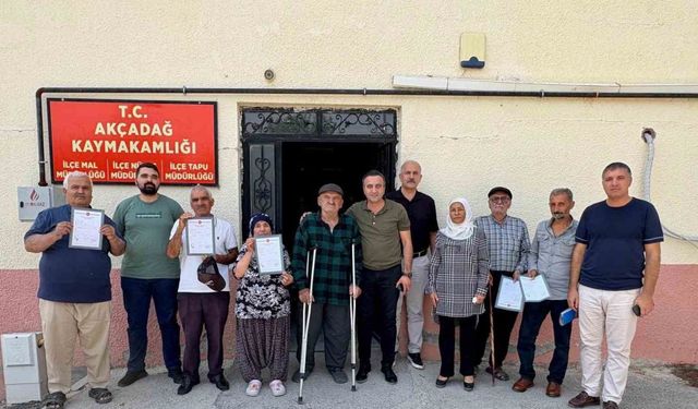Akçadağ’da 28 yıllık tapu hasreti sona erdi