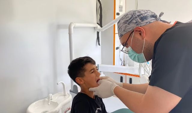 Bayburt’ta mobil diş sağlığı aracıyla 38 köyde ağız diş sağlığı taraması yapıldı