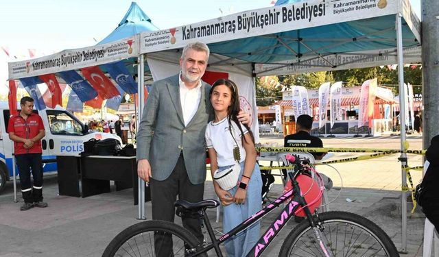 Kahramanmaraş’ta 170 çocuğun ilk kez bisiktleti oldu