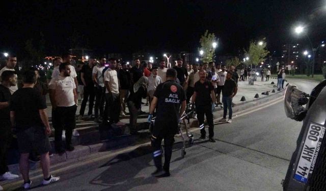 Malatya’da kontrolden çıkan araç yan yattı: 1 yaralı