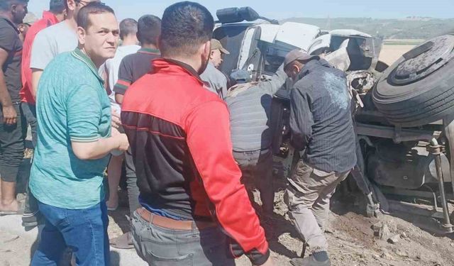 Osmaniye’de kontrolden çıkan tır devrildi: 2 yaralı