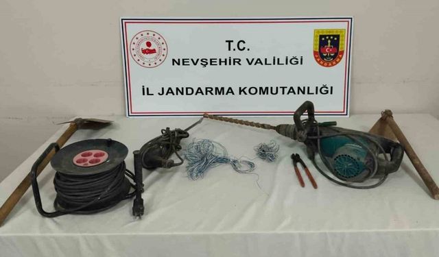 Patlayıcı madde ile kaçak kazıya suç üstü