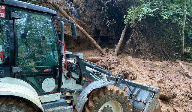 Rize’de şiddetli yağışlar hayatı olumsuz etkiledi