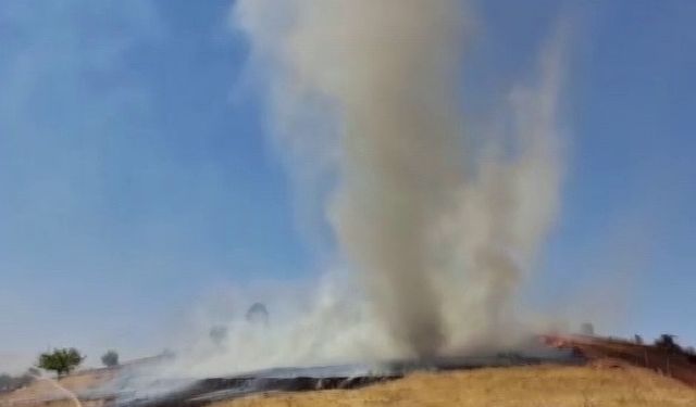 Yangında duman hortumu oluştu