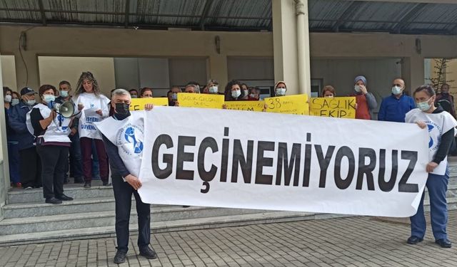 Mersin’de sağlık emekçileri talepleri için sokağa iniyor