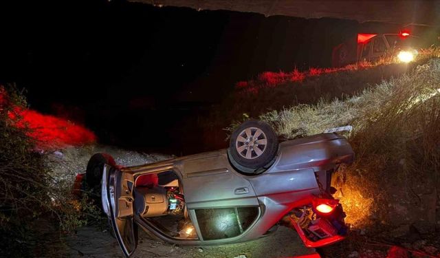 Çorum’da otomobil köprüden uçtu: 1’i ağır 2 yaralı