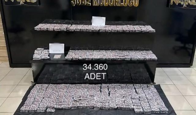 Diyarbakır’da uyuşturucu operasyonu: 34 bin adet hap, 2 kilo kokain ele geçirildi