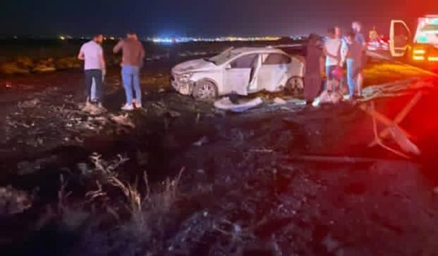 Hilvan’da takla atan otomobilde 3 kişi yaralandı