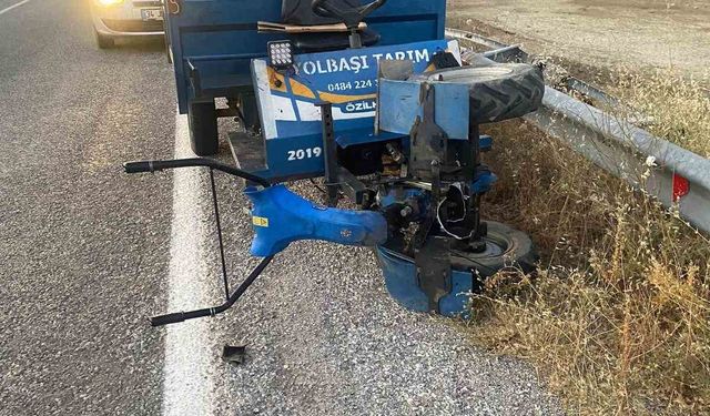 Hizan’da patpat devrildi: 6 metreden şarampole uçan sürücü yaralandı