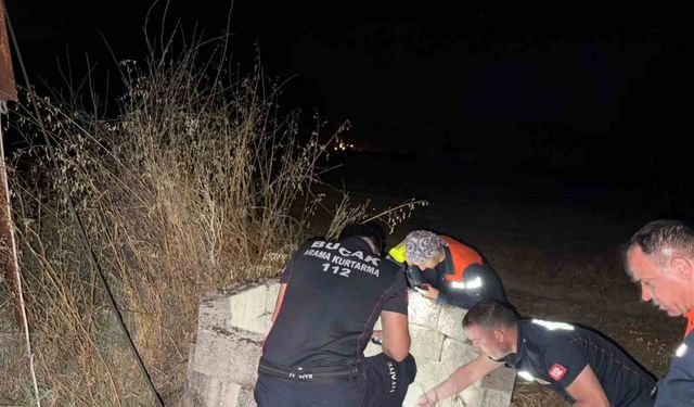 Kuyuya düşen kedi itfaiye tarafından kurtarıldı