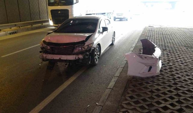 Malatya’da alt geçitte zincirleme kaza: 2 yaralı