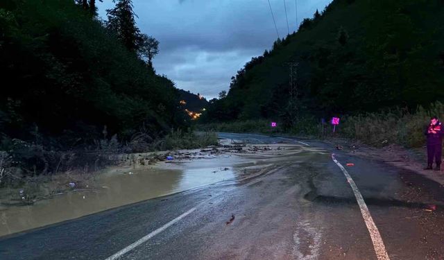 Trabzon’da heyelan