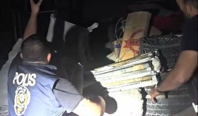 Aracın fan ve klima düzeneğinin içerisinde 11 düzensiz göçmen çıktı