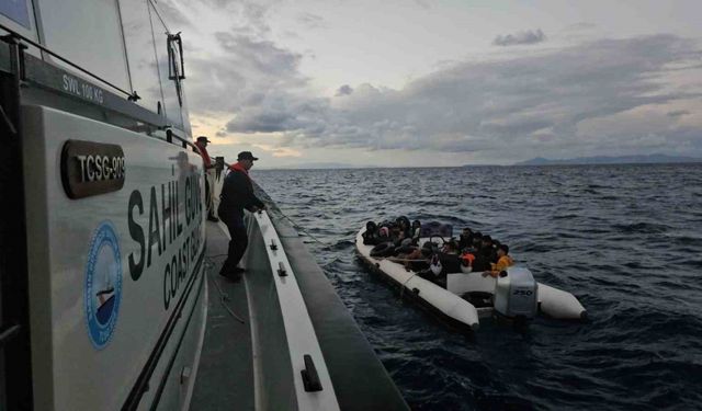 Aydın’da 23 düzensiz göçmen kurtarıldı