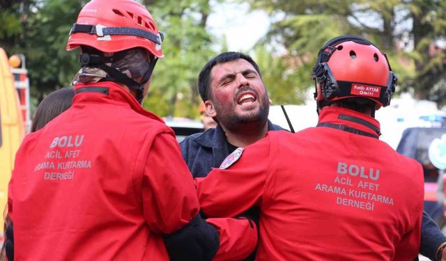 ’Bolu’da 5.8’lik deprem’ senaryosu gerçeğini aratmadı