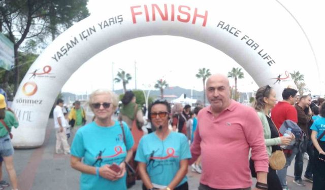 Fethiye’de kanser hastaları için koştular
