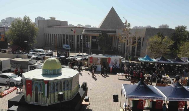 Kahramanmaraş’ta Gazze yararına hayır çarşısı