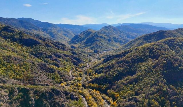Kastamonu’da mest eden sonbahar manzaraları