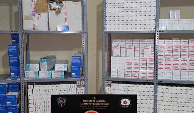 Osmaniye’de 2,5 milyon TL değerinde kaçak ilaç operasyonu