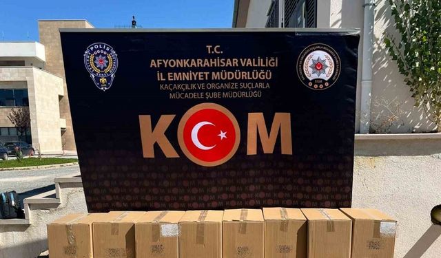 Polis 210 bin adet sahte bandrollü boş makaron ele geçirdi