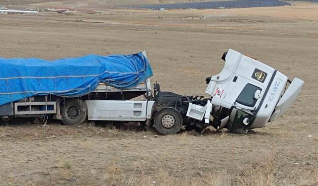 Şarampole yuvarlandı, burnu bile kanamadan kurtuldu