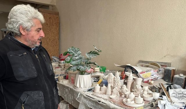 36 Yıllık tutku: Alçıdan biblo sanatını yaşatıyor