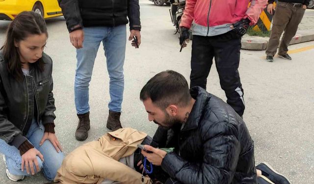 Aniden yere yığılan şeker hastası genç korkuttu