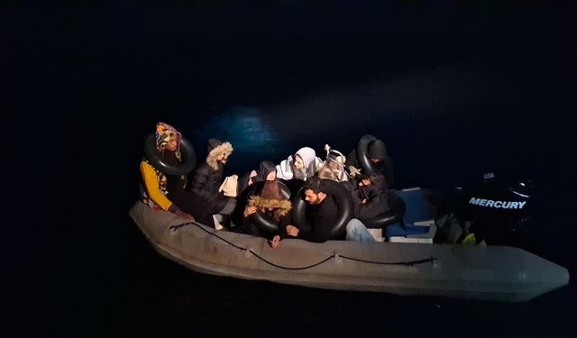 Aydın açıklarında 8 düzensiz göçmen kurtarıldı