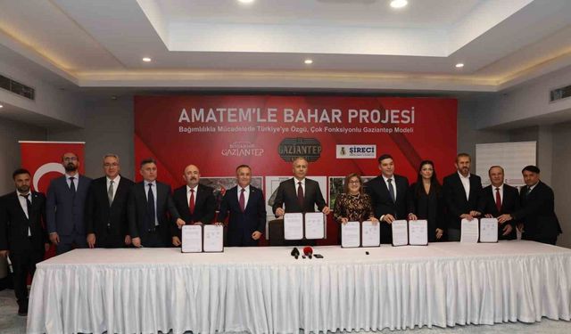 Bakan Yerlikaya’nın katılımıyla Türkiye’de ilk olacak AMATEM’le bahar projesi için imzalar atıldı
