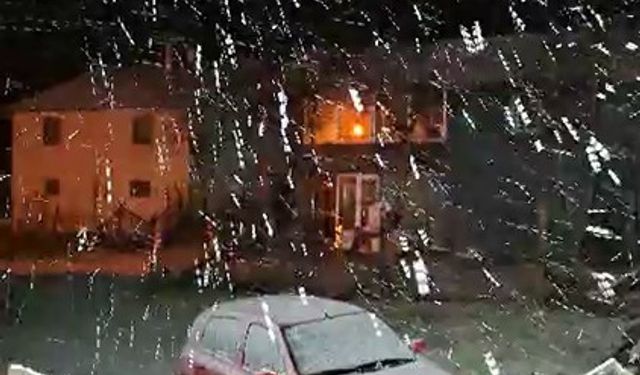 Bolu’nun yüksek kesimlerine kar yağdı